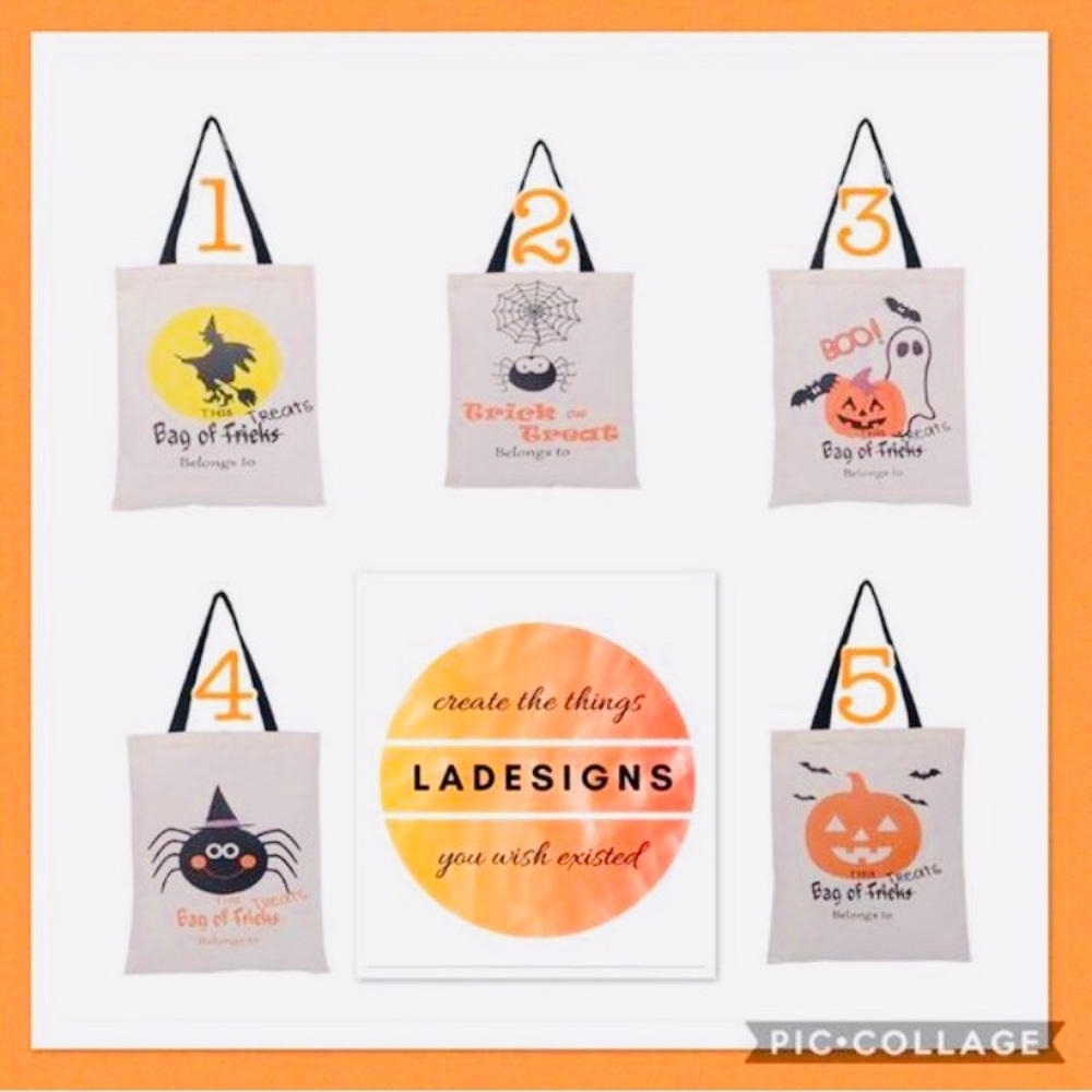 Halloween Customized Trick or Treat bags